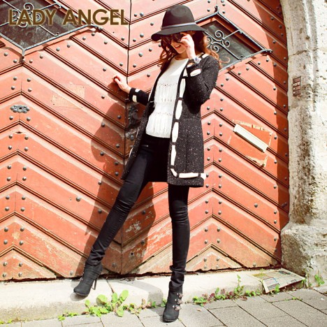 LadyAngel 秋装新款 全棉低腰牛仔裤女靴裤小脚裤铅笔裤